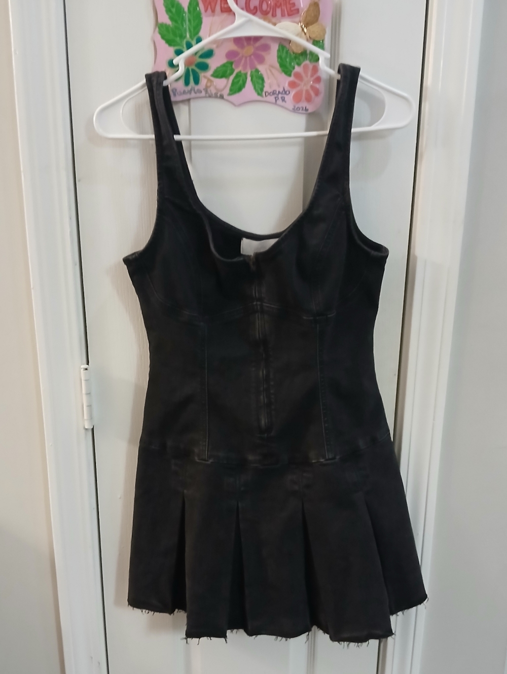 VS PINK DENIUM ZIP FRONT CORSET DRESS - Picture 3 of 12